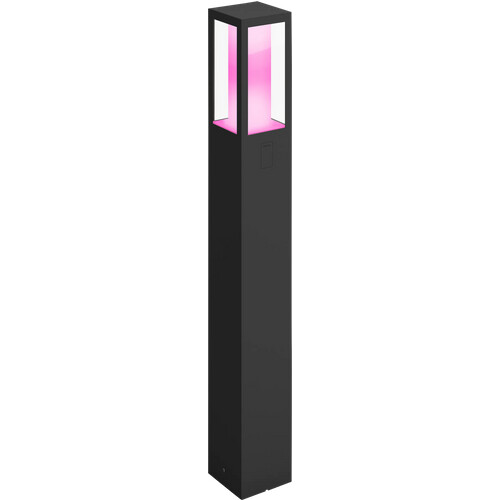 Tweedekans Philips Hue Impress sokkellamp White and Color zwart hoog Tweedehands