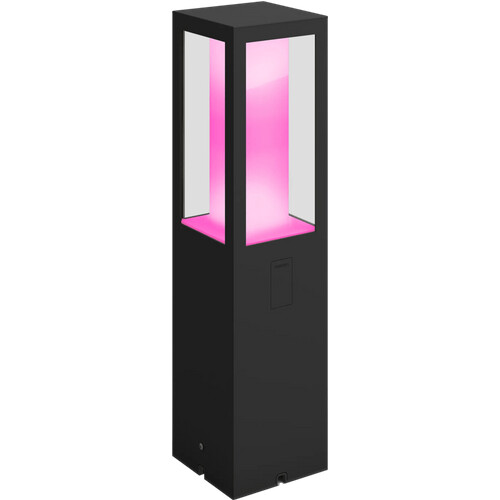 Tweedekans Philips Hue Impress sokkellamp White and Color zwart laag uitbreiding Tweedehands