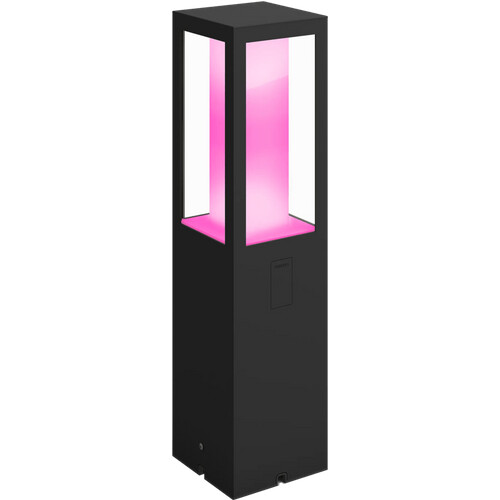 Tweedekans Philips Hue Impress sokkellamp White and Color zwart laag uitbreiding Tweedehands