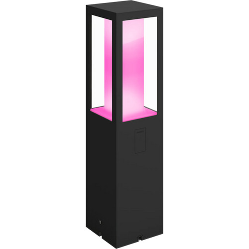 Tweedekans Philips Hue Impress sokkellamp White and Color zwart laag uitbreiding Tweedehands