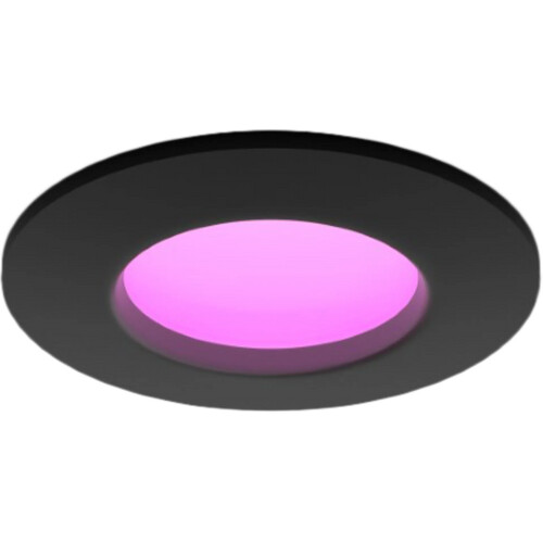 Tweedekans Philips Hue inbouwspot Slim - White and color - 90mm - zwart Tweedehands