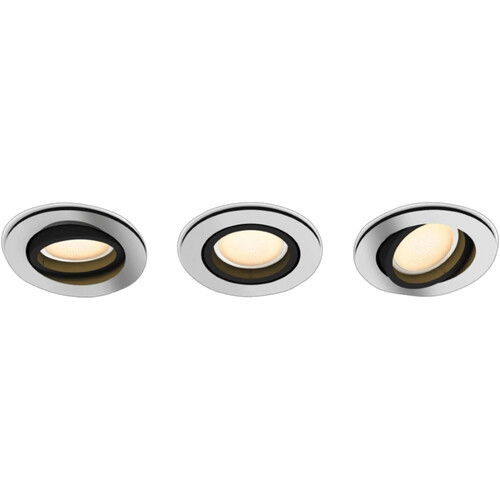 Tweedekans Philips Hue Milliskin inbouwspot White Ambiance - rond - Aluminium - 3-pack Tweedehands