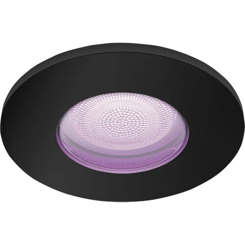 Tweedekans Philips Hue Xamento badkamer inbouwspot White and Color - Zwart - Rond Tweedehands