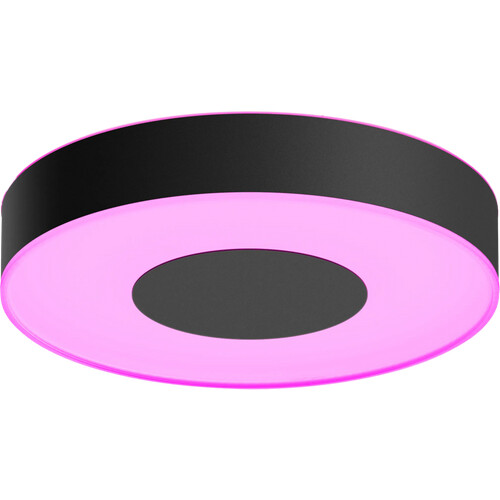 Tweedekans Philips Hue Xamento badkamerplafondlamp - wit en gekleurd licht - zwart - 38cm Tweedehands