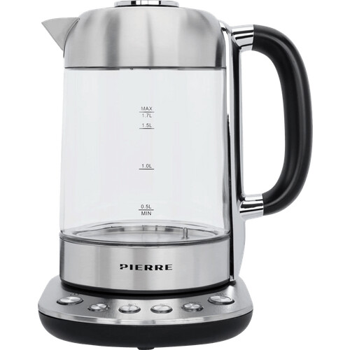 Tweedekans Pierre Waterkoker PWK7000 Glas met instelbare temperatuur Tweedehands