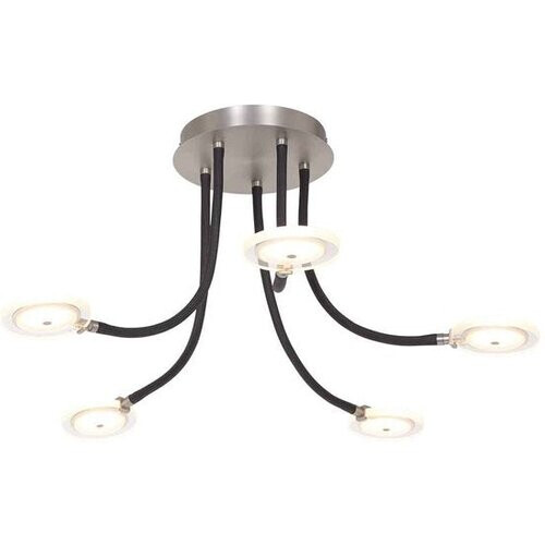 Tweedekans Plafondlamp Turound 3375ST – stalen designlamp met glas, LED, dimbaar, 91,5 cm, Steinhauer Tweedehands