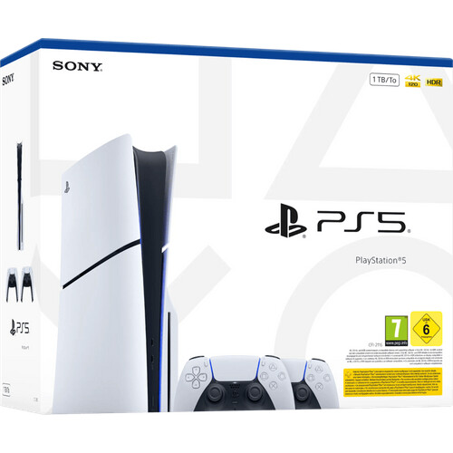 Tweedekans PlayStation 5 Slim Disc Edition + Extra Controller Wit Tweedehands