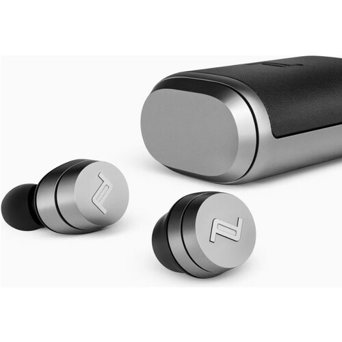Tweedekans Porsche Design Wireless In-Ear Bluetooth 5.0 Oordopjes Grijs – Premium Designer Oplaadcase Tweedehands