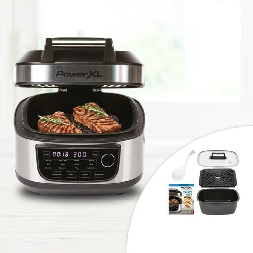 Tweedekans PowerXL MultiCooker 12-in-1 Multicooker - Vervangt 12 Keukenapparaten - Inclusief Receptenboek - Gemakkelijk Schoon te Maken