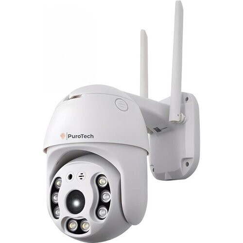 Tweedekans PuroTech Beveiligingscamera Core - Buiten camera met nachtzicht - Beveiligingscamera buiten met kabel - Draaibaar & Kantelbaar - Met Wifi en app - 3MP - Wit Tweedehands