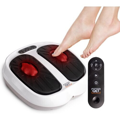 Tweedekans QLT VibroPulse Pro Been- en Voetmassage Apparaat – Shiatsu Massageapparaat met 10 programma’s en 20 Snelheden - Directe Pijnverlichting - Wit Tweedehands