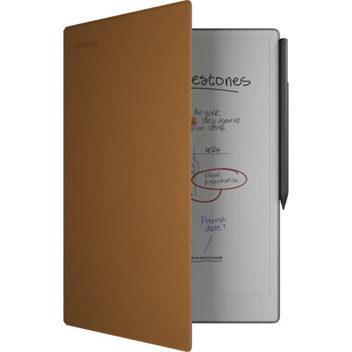 Tweedekans reMarkable Paper Pro Book Folio Bruin Leer Tweedehands