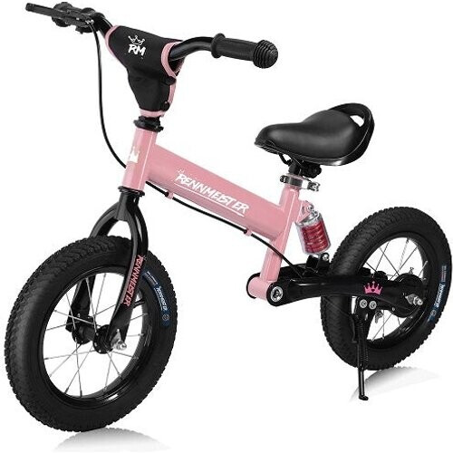 Tweedekans Rennmeister Loopfiets – in Hoogte Verstelbaar – 3-5 Jaar Roze Tweedehands