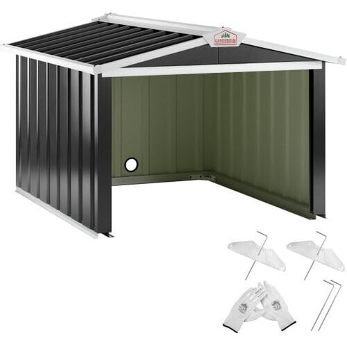 Tweedekans Robotmaaier Garage met Zadeldak 86x100x63cm antraciet Tweedehands