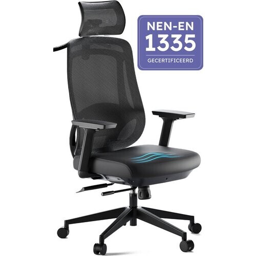 Tweedekans Roveo Ergonomische Bureaustoel - Office Gaming Chair - Volwassenen Game Stoel - Gamestoel - Zwart Tweedehands