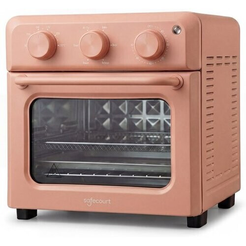 Tweedekans Safecourt 6-in-1 Airfyer oven - 100% PFAS-vrij - 6 programma’s - 80 tot 230 graden - Airfryer, bakken, roosteren, toasten, grillen & opwarmen - Roze Tweedehands