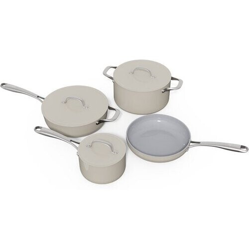 Tweedekans Safecourt 7-delige pannen set - PFAS & PTFE vrij - Non-Stick & gemakkelijk schoon - Inductie, Elektrisch, Keramisch & Gas Tweedehands
