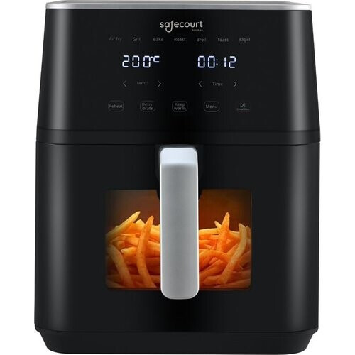 Tweedekans Safecourt Kitchen Airfryer XXL - Heteluchtfriteuse - 1800W - 7L Inhoud - 40ºC tot 200ºC - Zwart Tweedehands