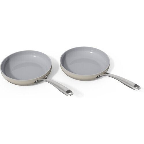 Tweedekans Safecourt Kitchen Keramische koekenpannen - [2 stuks] - Ø 24 cm Pannen - Inductie, Elektrisch, Keramisch & Gas - PFAS & PTFE vrij Tweedehands