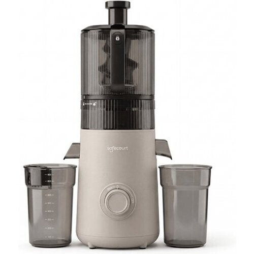 Tweedekans Safecourt Kitchen Slow Juicer XXL - krachtige motor [Pre-cutter & Cold-press technologie] - eenvoudige reiniging - BPA-vrij - sapcentrifuge Beige Tweedehands