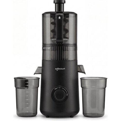 Tweedekans Safecourt Kitchen Slow Juicer XXL - krachtige motor [Pre-cutter & Cold-press technologie] - eenvoudige reiniging - BPA-vrij - sapcentrifuge Zwart Tweedehands