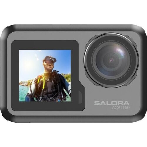 Tweedekans Salora ACP1150 actiesportcamera 12 MP 4K Ultra HD CMOS 25,4 / 2,86 mm (1 / 2.86") Wifi 132 g Tweedehands
