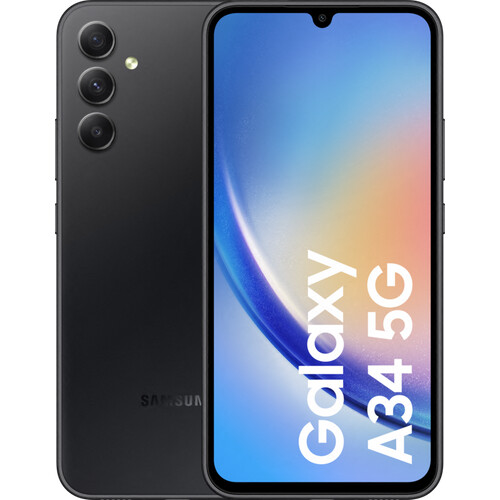 Tweedekans Samsung Galaxy A34 128GB Zwart 5G Tweedehands