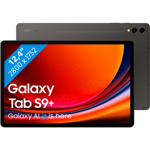 Tweedekans Samsung Galaxy Tab S9 Plus 12.4 inch 512 GB Wifi Zwart Tweedehands