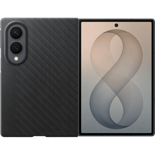 Tweedekans Samsung Galaxy Z Fold 8 Carbon Back Cover met Magneet Zwart Tweedehands