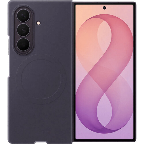 Tweedekans Samsung Galaxy Z Fold 8 Ultra Siliconen Back Cover met Magneet Paars Tweedehands