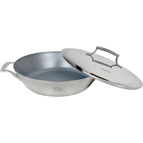Tweedekans Saveur Selects Hapjespan Ø30 cm – Met Deksel – Antikleef Tri-Ply RVS – Geschikt voor Inductie & Alle Warmtebronnen – Ovenbestendig tot 260°C – Vaatwasserbestendig – Voyage Serie Tweedehands