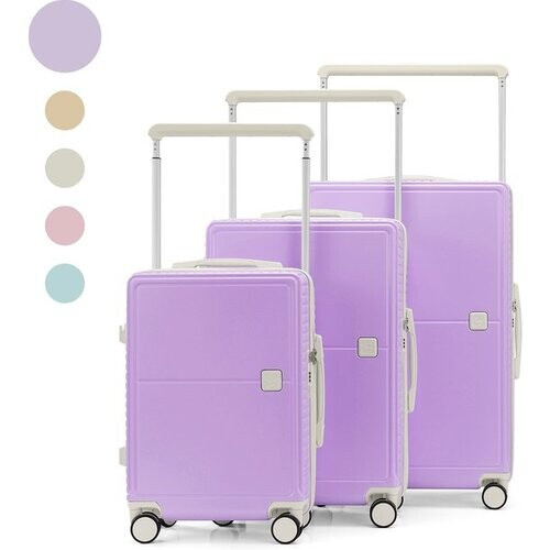 Tweedekans SC City Walker – 3-delige Kofferset | Lichtgewicht & Duurzaam | 20, 24 & 28 Inch | 360° Spinner Wielen | TSA-slot | Inclusief Beschermhoezen – Paars Tweedehands