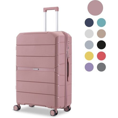 Tweedekans SC Urban Adventurer - Grote Reiskoffer - Cijferslot - 49x30x75cm - 110L - Reiskoffer met Kofferslot - Spinner wielen - Roze V2 Tweedehands