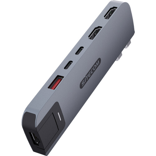 Tweedekans Sitecom MacBook Pro Multiport Hub 6 in 2 Grijs Tweedehands