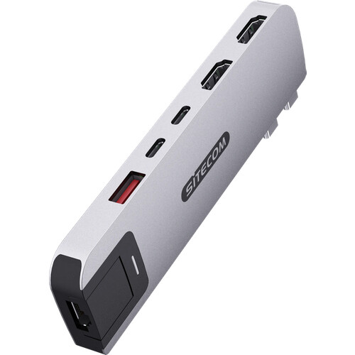 Tweedekans Sitecom MacBook Pro Multiport Hub 6 in 2 Zilver Tweedehands