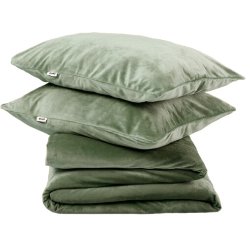 Tweedekans Sjumo dekbedovertrek Silky Smooth - 200 x 220 cm - Forest Green - 2 kussenslopen