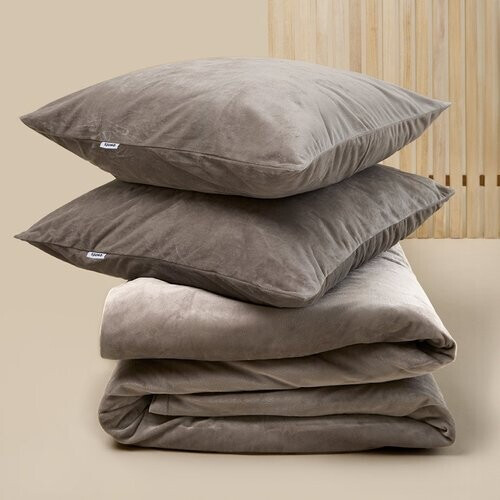 Tweedekans SJUMO Silky Smooth - Warm Grey - Dekbedovertrekset - 220 x 200cm