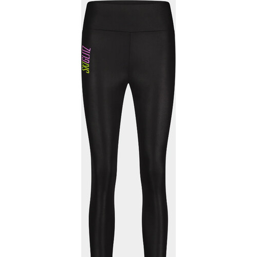 Tweedekans Skiglitz Sisi Legging – Zwart – Maat 36 – Glanzende Ski Legging met Iconisch Logo Tweedehands
