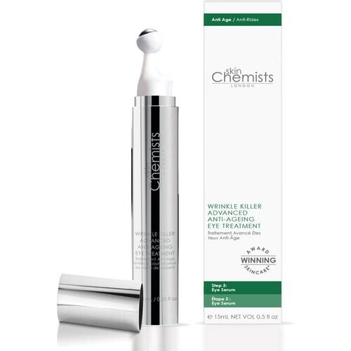 Tweedekans SkinChemists Wrinkle Killer 4% Syn-Ake Eye Serum – 15 ml – Vermindert Rimpels, Donkere Kringen & Wallen – Verstevigend & Liftend Tweedehands