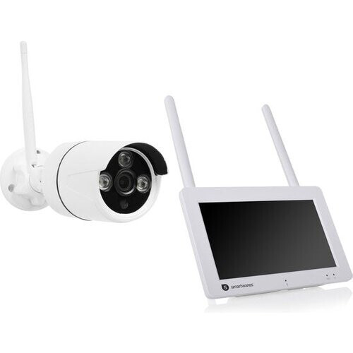 Tweedekans Smartwares CMS-30400 Draadloze Beveiligingscamera set – optimale beveiliging van je huis – volledig draadloos Tweedehands