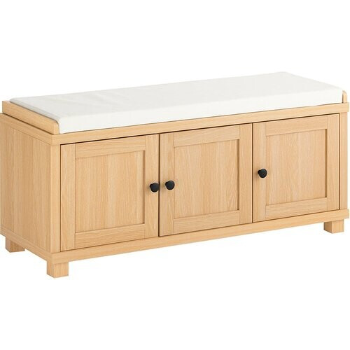Tweedekans SoBuy FSR188-N Schoenenbank – Comfortabele Zitbank met Opbergruimte voor Hal of Slaapkamer (104 x 35 x 47 cm)