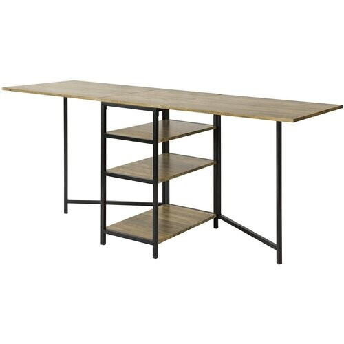 Tweedekans SoBuy FWT62-N Eettafel Uitklapbaar - Ruimtebesparend - 180 x 60 x 77 cm - Industrieel Tweedehands