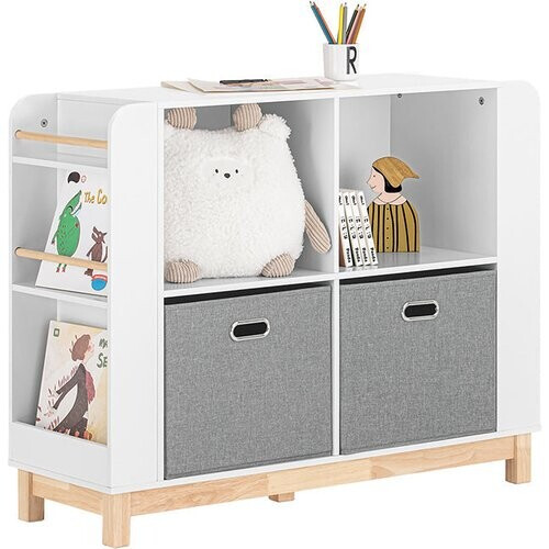 Tweedekans SoBuy KMB85-W Opbergkast Voor Kinderen - MDF - 100 x 35 x 80 cm - Wit