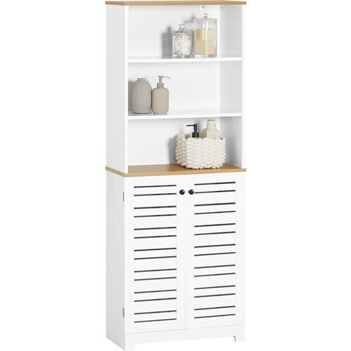 Tweedekans SoBuy Opbergkast - 60 x 30 x 160cm - wit Tweedehands