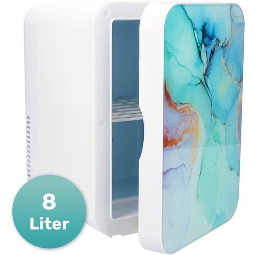 Tweedekans Soft&Silky Skincare fridge - Make up koelkast - 6.5L - 2°C tot 40C - Marble - Organizer - Koelkast - Beauty - Skincare Tweedehands