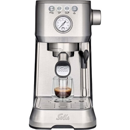Tweedekans Solis Barista Perfetta Plus 1170 V2 Pistonmachine - Espressomachine – PID – 1700 W – 37,2 x 18,7 x 32,1 cm – Zilver Tweedehands