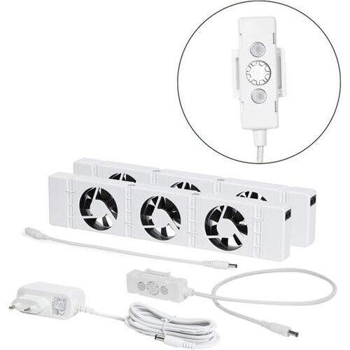 Tweedekans SpeedComfort Radiator Ventilator Duo Set – 2x Sneller Warm - Tot 22% energiebesparing - Simpel te plaatsen - Fluisterstil - Nederlands product - Energiezuinige Radiatorventilatoren - Wit Tweedehands
