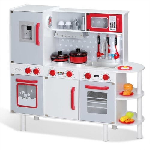 Tweedekans Spielwerk Houten Speelkeuken Junior Chef - Interactief Realistisch - 38 delig