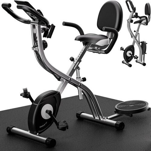 Tweedekans Sportana Hometrainer Eagle 4 - Inklapbaar 10 Niveaus – Zwart Zilver Tweedehands