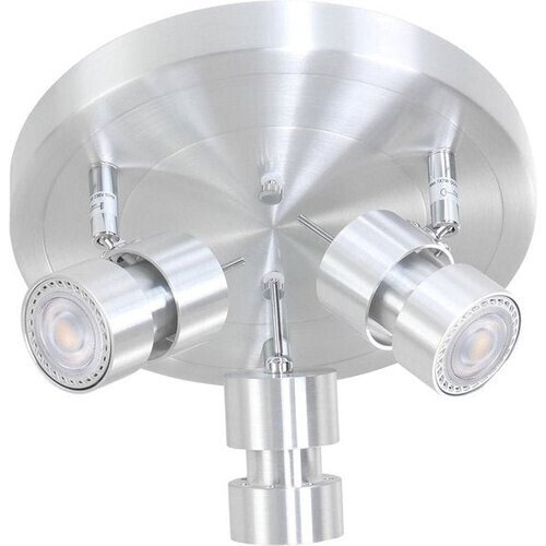 Tweedekans Spot Natasja 7905ST staal ronde 3-lichts spot met GU10 lichtbronnen, verstelbaar en dim to warm, Steinhauer, modern design Tweedehands